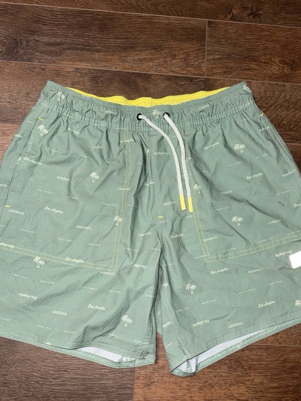Legends Dusty Sage Green Saylor Swim Shorts Sz M